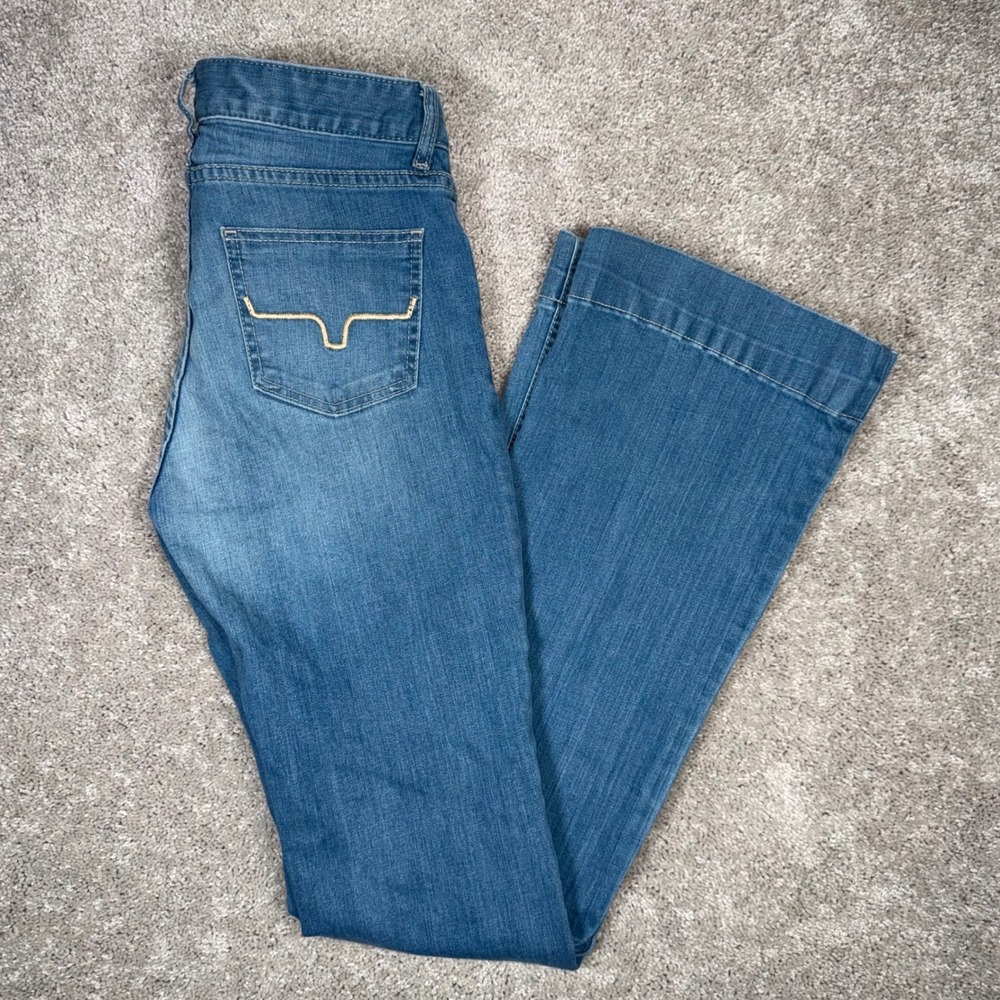 Kimes Ranch Lola Jeans Women's 2x34 Blue Mid Rise Flare Leg Western Denim Pants